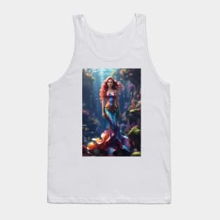 Beautiful Rainbow Colors Mermaid Tank Top